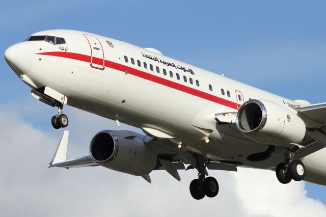 Boeing 737-700 — - UAE Government B737-800 with an array of sensors mounted above an below the fuselage.