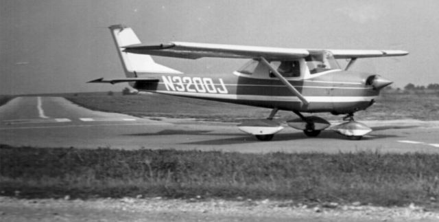 Cessna Commuter (N3200J) - A 1971 photo by Marc Stancy looking north at a Cessna 150 taxiing at the south end of Mitchell Field's Runway 36.br /br /I was reading the history of MKE and saw this picture and wondered if the aircraft still flew. Found at: http://www.airfields-freeman.com/IL/Airfields_IL_Chicago_C.htm