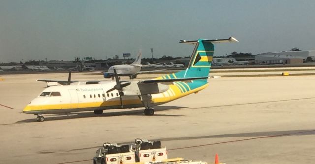 de Havilland Dash 8-100 (C6-BFG) - Two Bahamasair planes on the ramp at FLL.