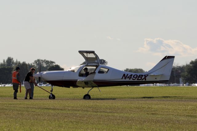 Lancair Lancair 4 (N49BX) - Stuck. On flightline.