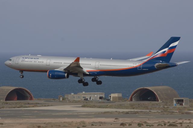 Airbus A330-300 (VQ-BEL) - DIVERTED TO OUR AIRPORT, TO BURST WHEELS OFA AIRBUS 330 IN SOUTH TENERIFE