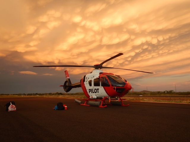 Eurocopter EC-635 (VH-XUY) - On ground Halls Creek WA (YHLC)