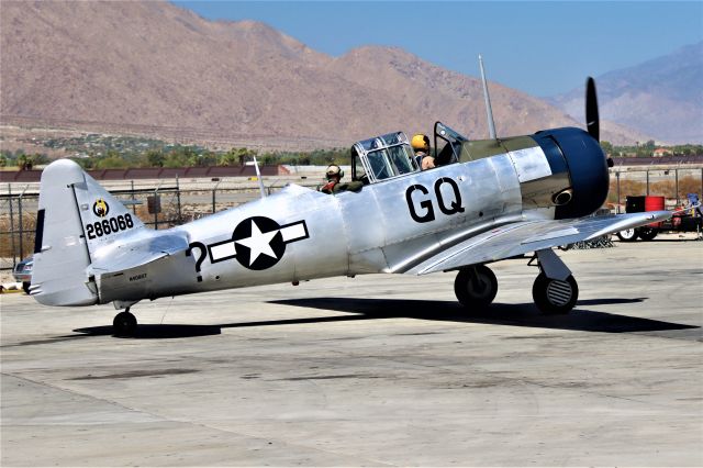 North American T-6 Texan (28-6068) - Part of the 9/11 flyover in the Coachella Valley