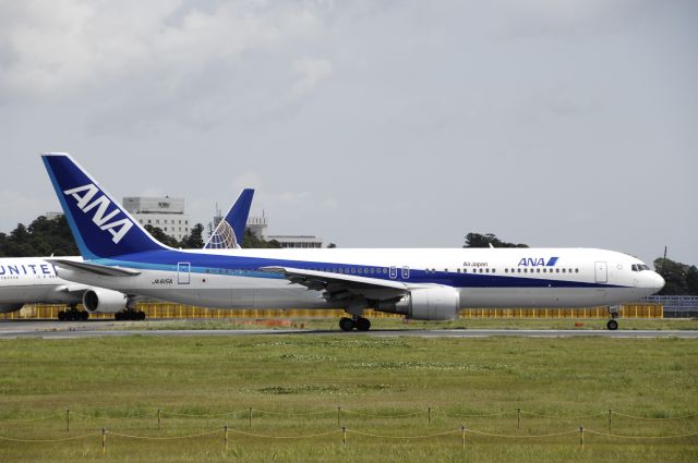 BOEING 767-300 (JA615A) - Takeoff at Narira Intl Airport Rwy16R on 2013/08/20