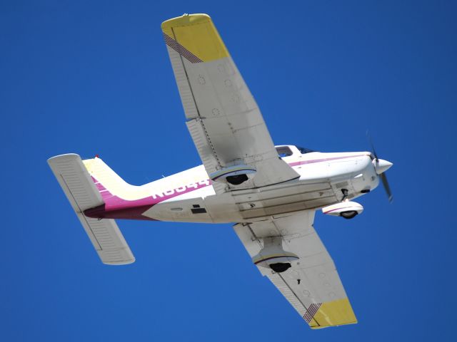 Piper Cherokee (N8344V) - WDS 2020 INC on final for runway 2 at KJQF - 5/25/13