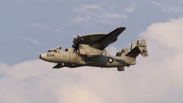 Grumman E-2 Hawkeye (16-5815) - Shot at Airshow London SkyDrive 2021 during the Hour of Power show. 