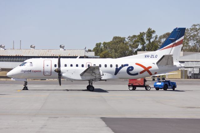 VH-ZLQ — - Regional Express Airlines (VH-ZLQ) Saab 340B parked on the tarmac at Wagga Wagga Airport.