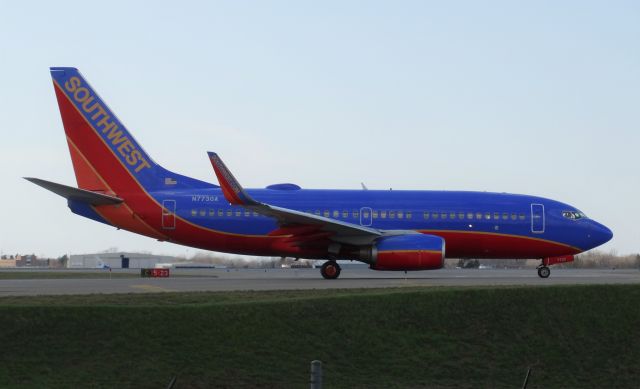 Boeing 737-700 (N7730A) - Up close view of a Southwest 737-700!