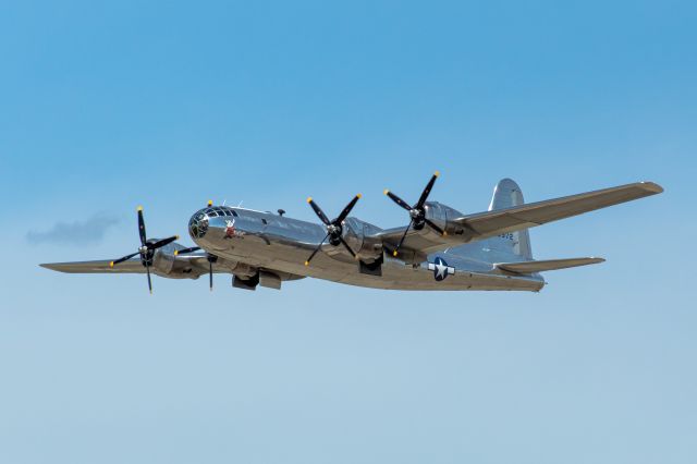 Boeing B-29 Superfortress (N69972) - "Doc" a B-29 Superfortress taking off from Runway 17L at Centennial Airport on 5/8/22.