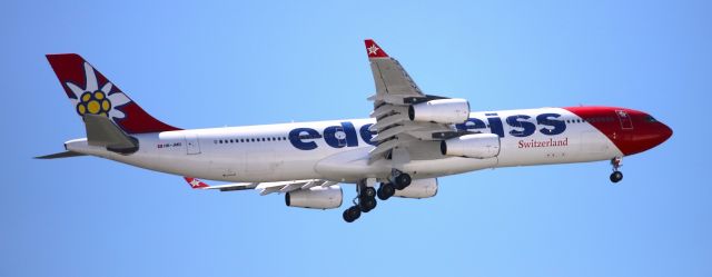 Airbus A340-300 (HB-JMB) - ZRH  FT10:37  6-7-2025  First visit to SEA