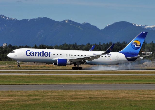 BOEING 767-300 (D-ABUA) - Painted in new colour and with winglets installed.