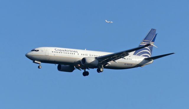 Boeing 737-800 (HP-1835CMP) - On final approach to Rwy 03R.