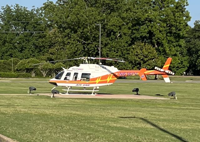 Bell 407 (N616PA) - Pafford Air One Alpha at Bolivar Medical Center waiting for a patient 