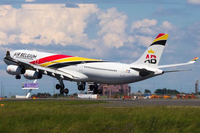 Airbus A340-300 (OO-ABB) - "Best large airport in North America". Operating a British Airways flight. June 2019