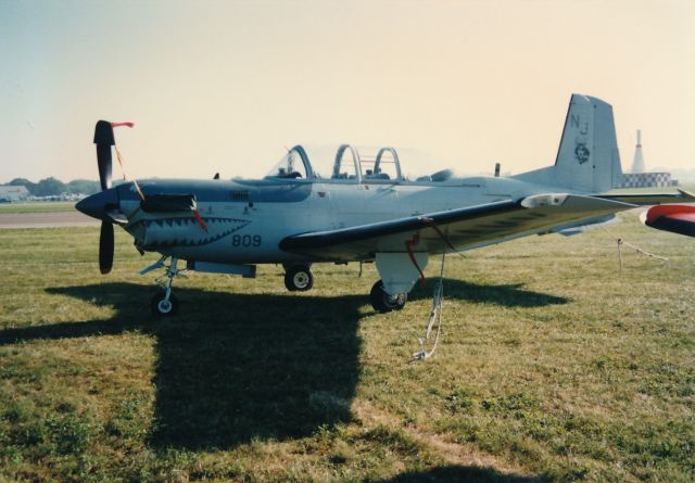 16-1809 — - T34C on display at the EAA Fly In