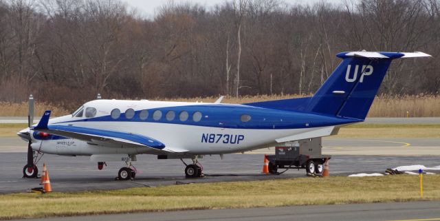 Beechcraft Super King Air 350 (N873UP) - MORRISTOWN MUNICIPAL AIRPORT-MORRISTOWN, NEW JERSEY, USA-JANUARY 08, 2021: Seen at the airport.