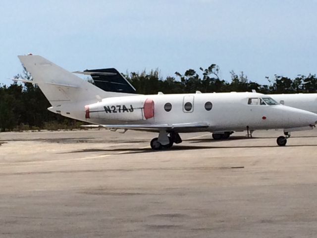 Dassault Falcon 20 (N27AJ) - On the ramp at Stella Maris 4/23/15