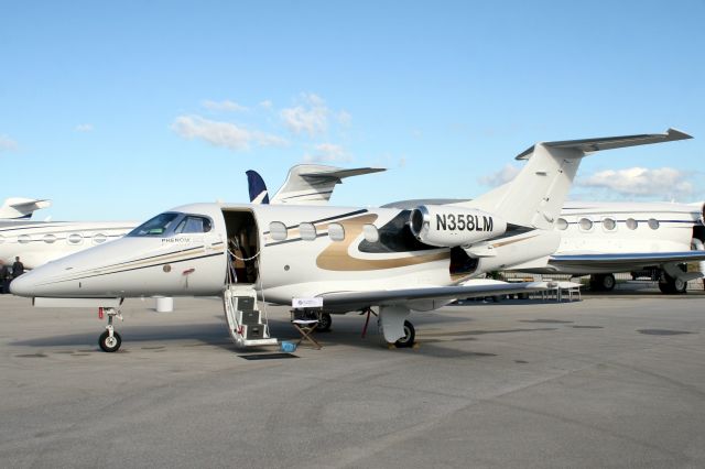 Embraer Phenom 100 (N358LM) - On display at the NBAA Forum on 6-Feb-19 later returning to KOPF after an overnight stay.