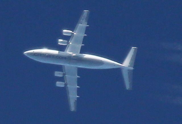 Avro Avroliner (RJ-85) (EI-RJY) - VOL PARIS - LISBONNE VERTICAL VENDEE 33 000 FT