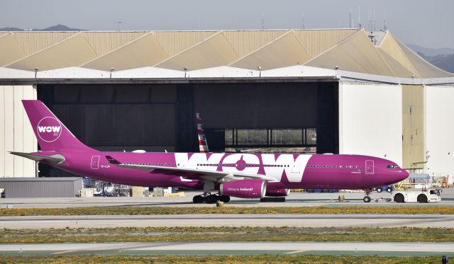 Airbus A330-300 (TF-LUV) - Getting towed to gate at LAX