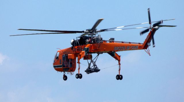 Sikorsky CH-54 Tarhe (N163AC) - Arriving is this 1993 Sikorsky S-64F heavy lift Rotorcraft in the Summer of 2019.