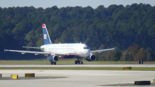 Airbus A319 (N827AW) - U.S. Airways 1949 to Charlotte.   Taken Ocyober 27, 2014. 