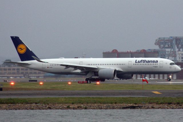 Airbus A350-900 (D-AIXH) - Lufthansa A350-900 arriving to Logan from Munich on 7/2/21 resuming service. 