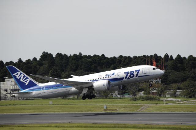 Boeing 787-8 (JA814A) - Departure at Narita Intl Airport R/W34L on 2017/09/15