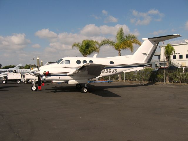 Beechcraft King Air 90 (N236JS) - Parked at Santa Ana