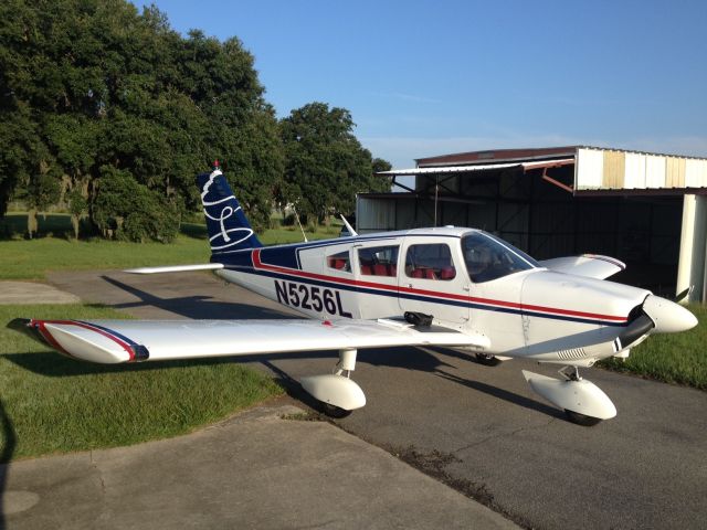 Piper Cherokee (N5256L) - Great plane! New paint and our logo on the tail.