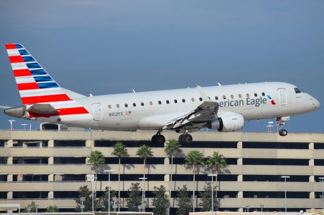 Embraer ERJ 175 (N412YX) - N412YX arriving on Runway 01R at the Tampa International Airport from Miami International (MIA) as RPA4670br /br /• Delivered to Republic Airways - October 2013br /• Configured 12 First Class / 64 Main Cabin