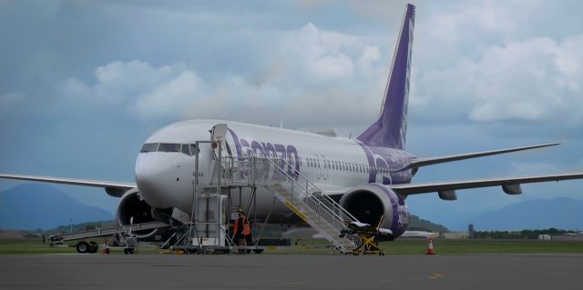 Boeing 737 MAX 8 (VH-UJK) - Bonza Airlines parked at Townsville