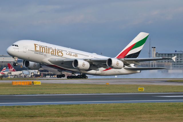 Airbus A380-800 (A6-EUZ) - EK22, the morning departure to Dubai.