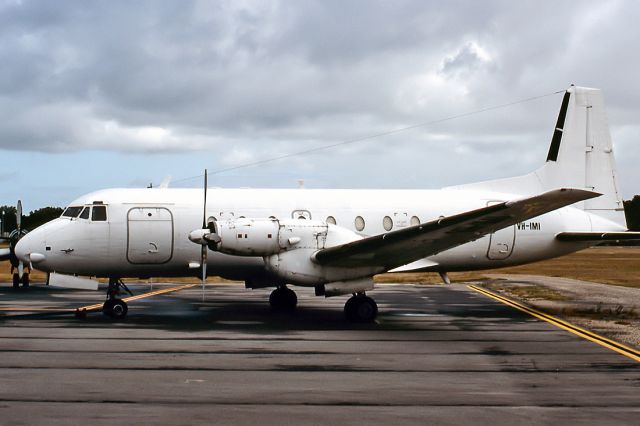 VH-IMI — - HAWKER SIDDELEY HS-748 SRS2A/287 - REG : VH-IMI (CN 1736) - ADELAIDE INTERNATIONAL AIRPORT AUSTRALIA - YPAD (18/5/1997)