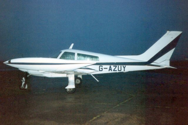 Cessna 310 (G-AZUY) - Seen here in Dec-91.