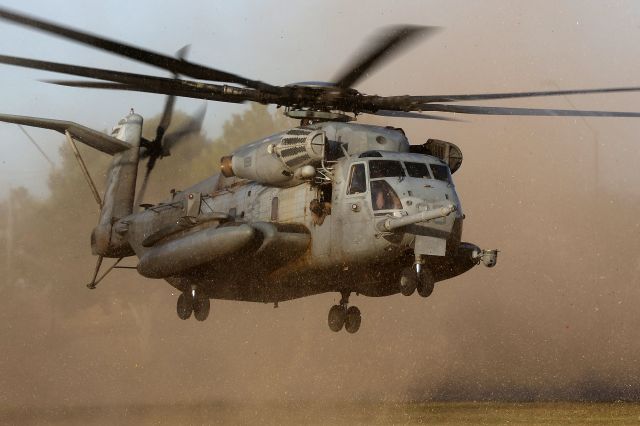 16-3079 — - CH-53E Super Stallion landing at WTI Exercise, Yuma AZ