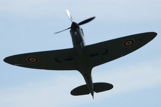 SUPERMARINE Spitfire — - Flypast of Spitfire over Old Warden Aerodrome.