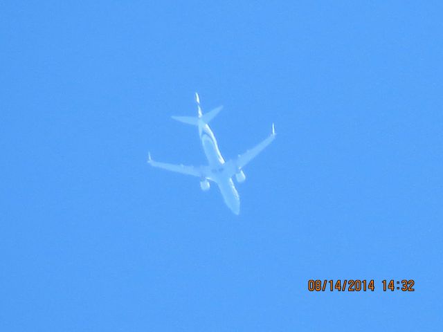 Boeing 737-800 (N528AS) - Alaska Airlines flight 774 from Seattle to Tampa over Baxter Springs Ks (78KS) at 37k feet.