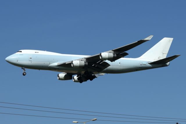 Boeing 747-400 (VQ-BWS) - 22/01/2021:  Cargo flight for El-Al, landing on runway 21.