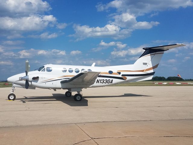 Beechcraft Super King Air 200 (N133GA) - Whiteside Co Airport 15 June 2021br /This nice looking King Air 200 stopped thru here for about an hour.br /Gary C Orlando Photo 