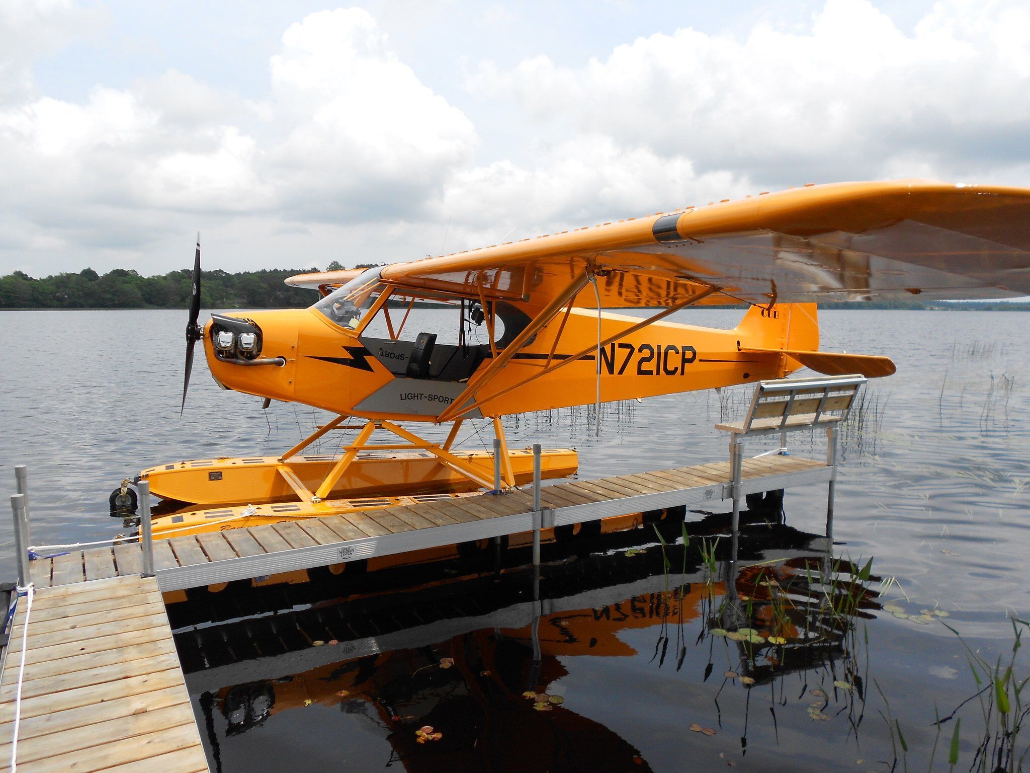 Piper L-18B Cub Special (N721CP) - At the dock