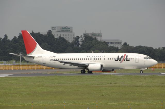 BOEING 737-400 (BON8999) - Departure at Narita Intl Airport 16R on 2009/7/19 JAL c/s