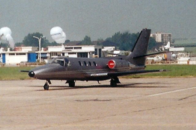 Cessna 500 Citation 1 (VR-BUB) - Seen here in 13-Jun-89.br /br /Reregistered N345TL in Aug-95,br /then N747RL in Feb-98,br /exported to Mexico 27-Apr-99 as XA-TOF then XB-CSI.