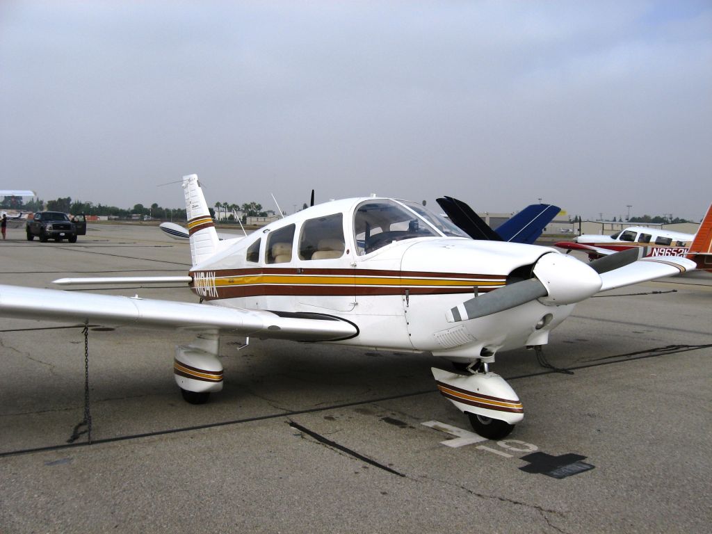 Piper Cherokee (N1041X) - 1975 Piper PA-28-180br /Parked mat Fullerton