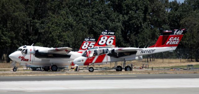 North American Rockwell OV-10 Bronco (N414DF) - OV10  Parked and waiting   06-22-2015