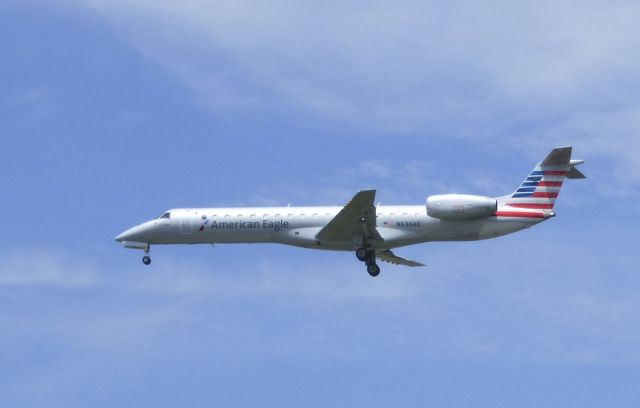 Embraer ERJ-145 (N636AE) - Shown here is an American Eagle Embraer ERJ-145 a moment from landing in the Summer of 2016.