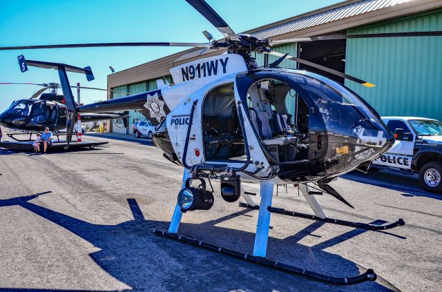 N911WY — - N911WY MD Helicopters MD530F Lifter C/N 0144FF Las Vegas Metropolitan Police - North Las Vegas Airport 2023 Aviation Open Housebr /North Las Vegas Airport  KVGTbr /Photo: TDelCorobr /June 3, 2023