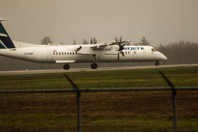 de Havilland Dash 8-400 (C-FENY) - WEN 3437 Departing RWY 06 From Taxiway Echo For YYZ