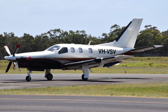 Socata TBM-700 (VH-VSV) - SOCATA TBM 700 owned by Cirrus (Australia) at Sunshine Coast, Qld on Oct 3,2014