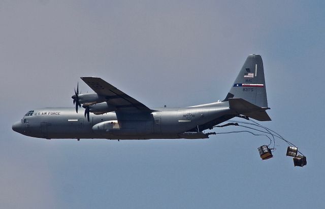 Lockheed C-130 Hercules (08-3175) - The home town logistics team demonstrating their ability to accurately drop supplies to combat troops at the 2018 Dyess Big Country Air & Space Expo (please view in "Full" for best image quality)